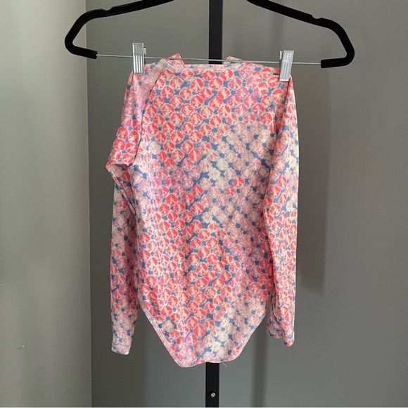 Crew Cuts Girls' Zip-Up Rash Guard One-Piece Swimsuit Size 8 - Picture 2 of 4